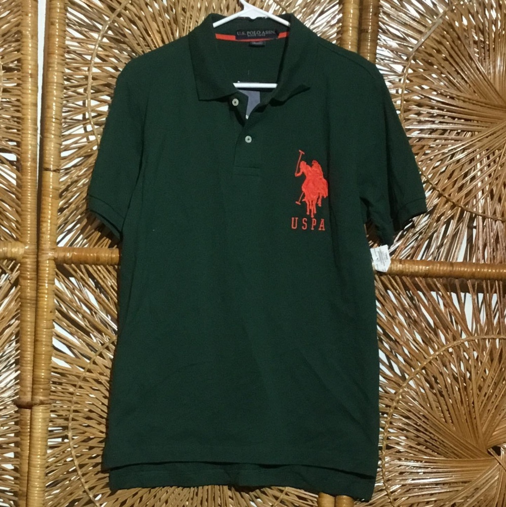U. S. Polo Assn Men Polo Green Size Small